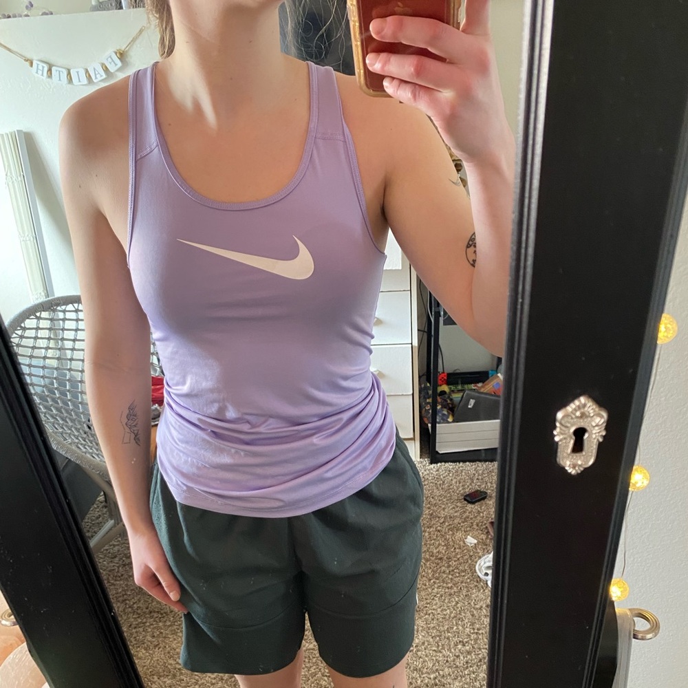 Nike dri-fit size S purple workout tank top